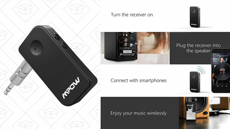 Mpow Streambot Bluetooth Receiver, $12 with code HVDAKAQJ